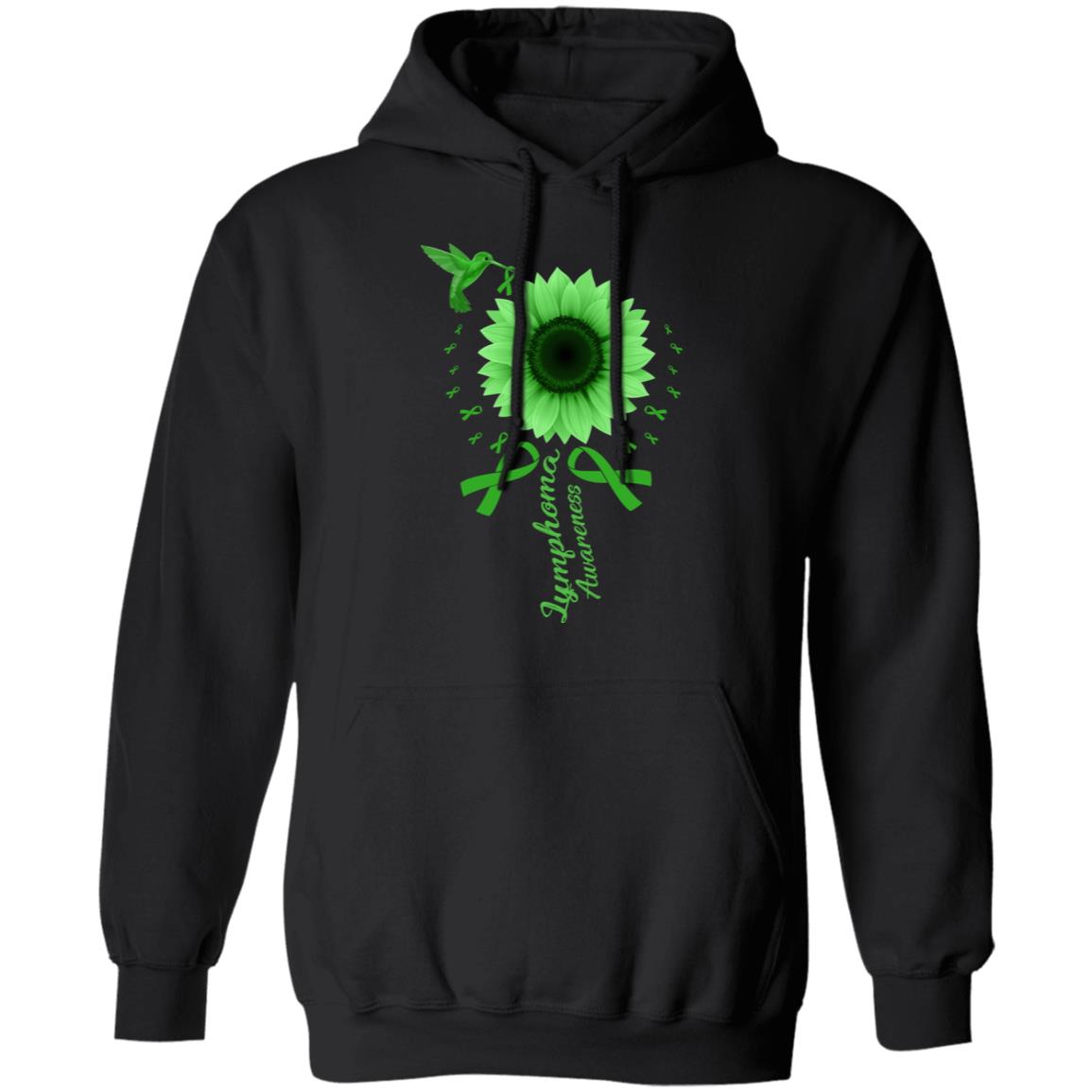 Hummingbird Sunflower Green Ribbon Lymphoma Awareness T-Shirt & Hoodie | Teecentury.com