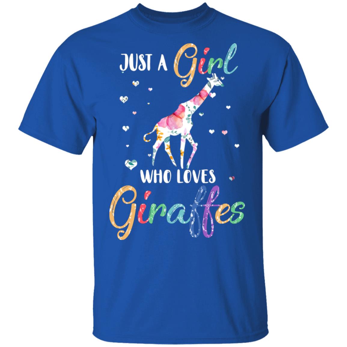 Just A Girl Who Loves Giraffes Cute Giraffe Lover T-Shirt & Hoodie | Teecentury.com