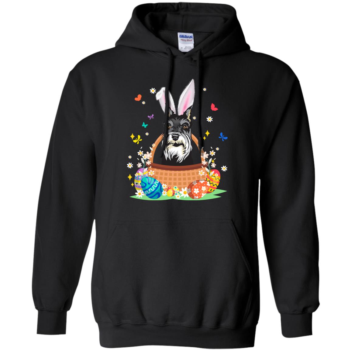 Schnauzer Bunny Hat Rabbit Easter Eggs T-Shirt & Hoodie | Teecentury.com