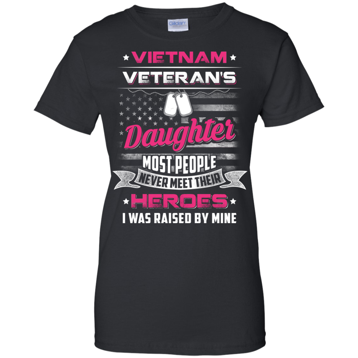 Vietnam Veteran's Daughter I Was Raised By Mine T-Shirt & Hoodie | Teecentury.com