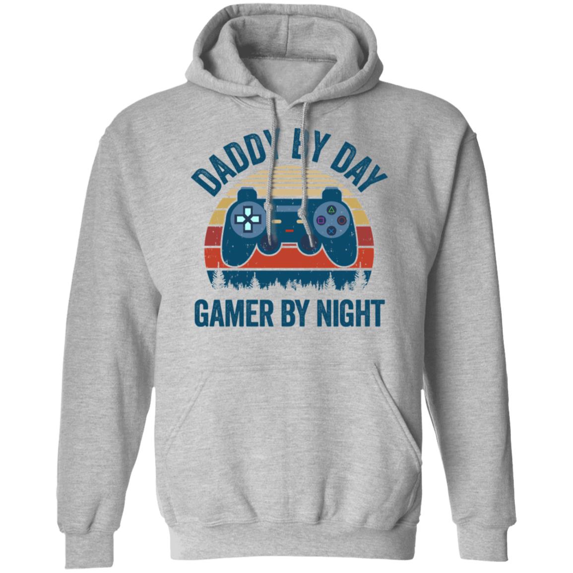 Daddy By Day Gamer By Night Funny Video Game T-Shirt & Hoodie | Teecentury.com