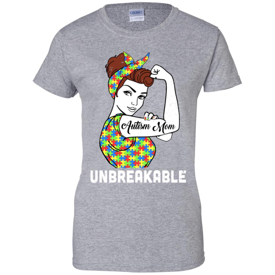 Autism Mom Unbreakable Support Autism Awareness T-Shirt & Hoodie | Teecentury.com