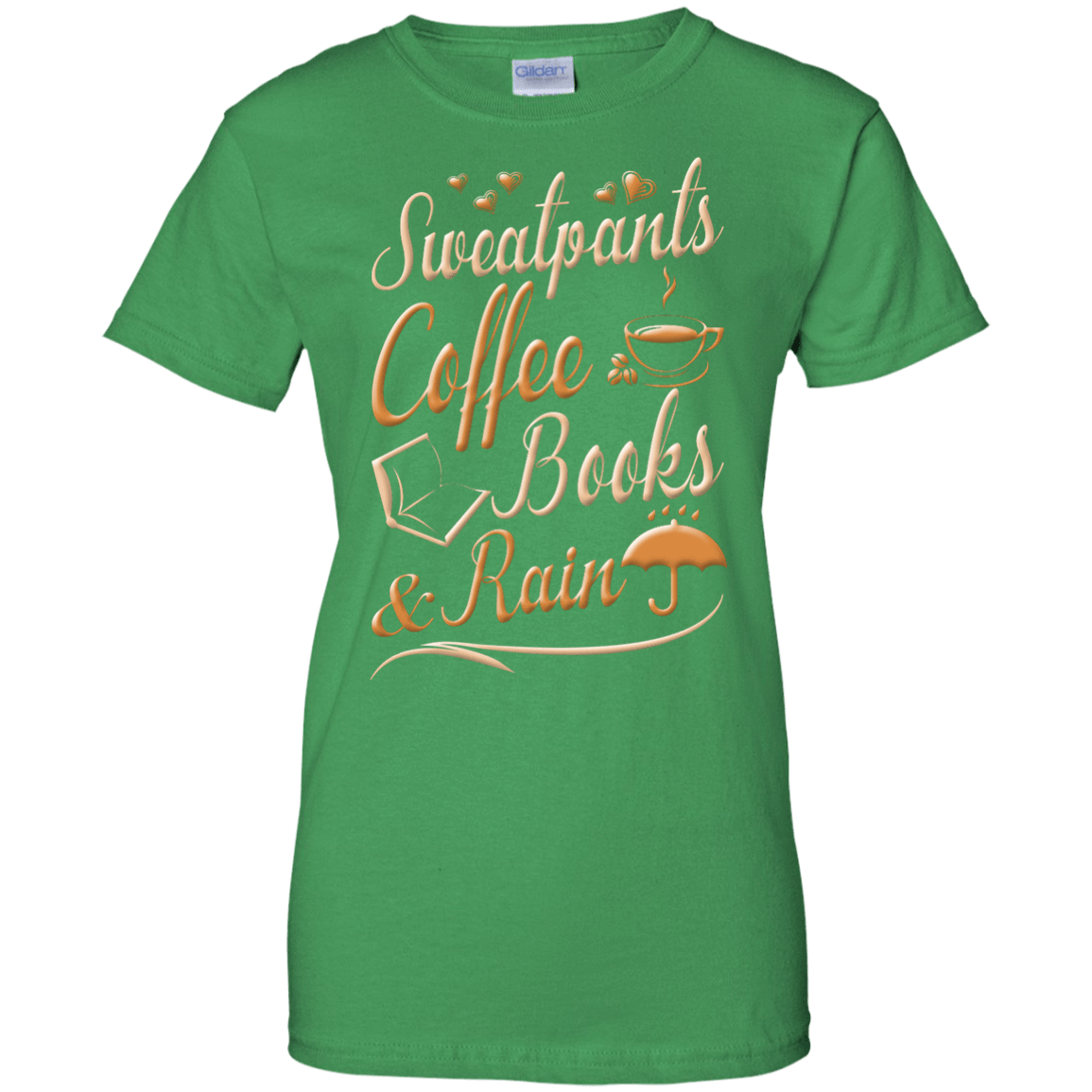Sweatpants Coffee Books And Rain T Shirt T-Shirt & Hoodie | Teecentury.com