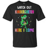 Kindergarten Here I Come Dinosaur Back To School Youth Youth Shirt | Teecentury.com