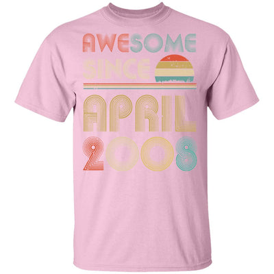 Awesome Since April 2008 Vintage 14th Birthday Gifts Youth Youth Shirt | Teecentury.com