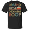 Legend Since December 2009 Vintage 13th Birthday Gifts Youth Youth Shirt | Teecentury.com