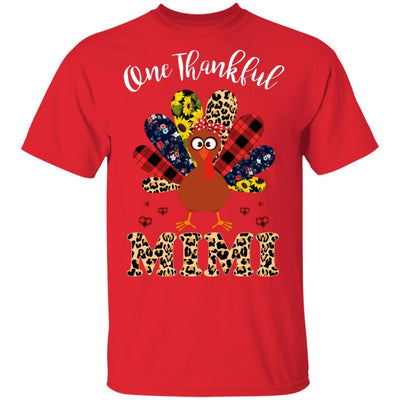 One Thankful Mimi Leopard Turkey Thanksgiving Gift T-Shirt & Sweatshirt | Teecentury.com