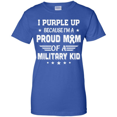 I Purple Up Proud Mom Of A Military Kid Child T-Shirt & Hoodie | Teecentury.com