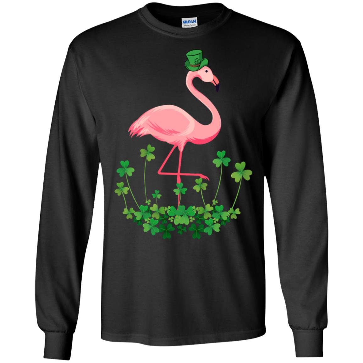 Flamingo Shamrock Happy St Patrick's Day T-Shirt & Hoodie | Teecentury.com