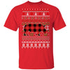 Rhino Red Plaid Ugly Christmas Sweater Funny Gifts T-Shirt & Sweatshirt | Teecentury.com