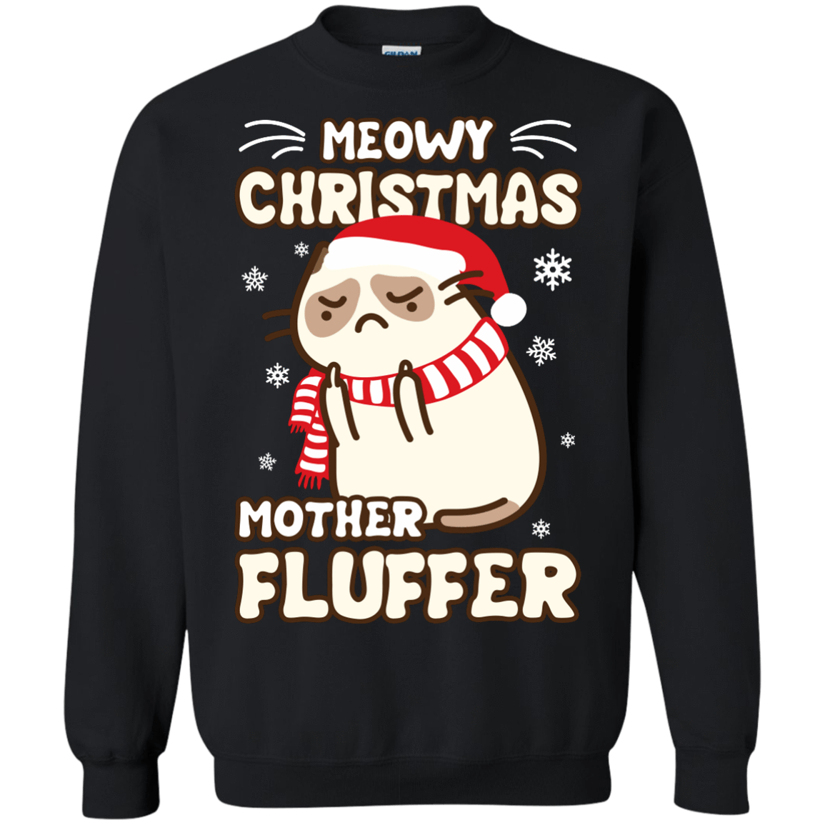 Meowy christmas 2025 mother fluffer sweatshirt