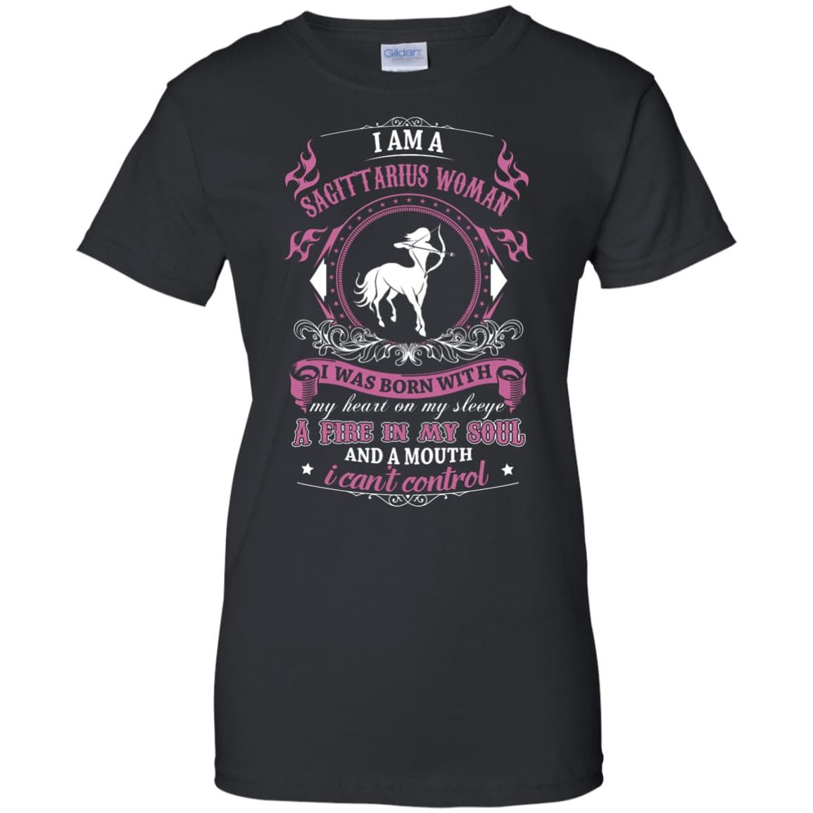 I Am A Sagittarius Woman I Was Born With T-Shirt & Hoodie | Teecentury.com