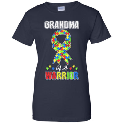 Grandma Of A Warrior Support Autism Awareness Gift T-Shirt & Hoodie | Teecentury.com