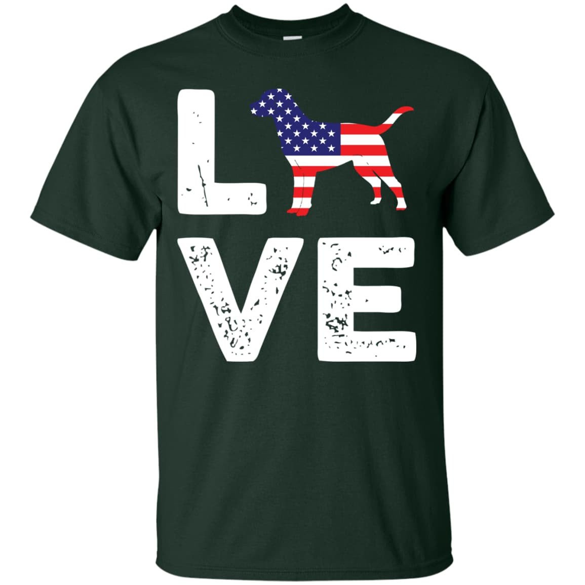 American Flag Dog Labrador Love T-Shirt & Hoodie | Teecentury.com