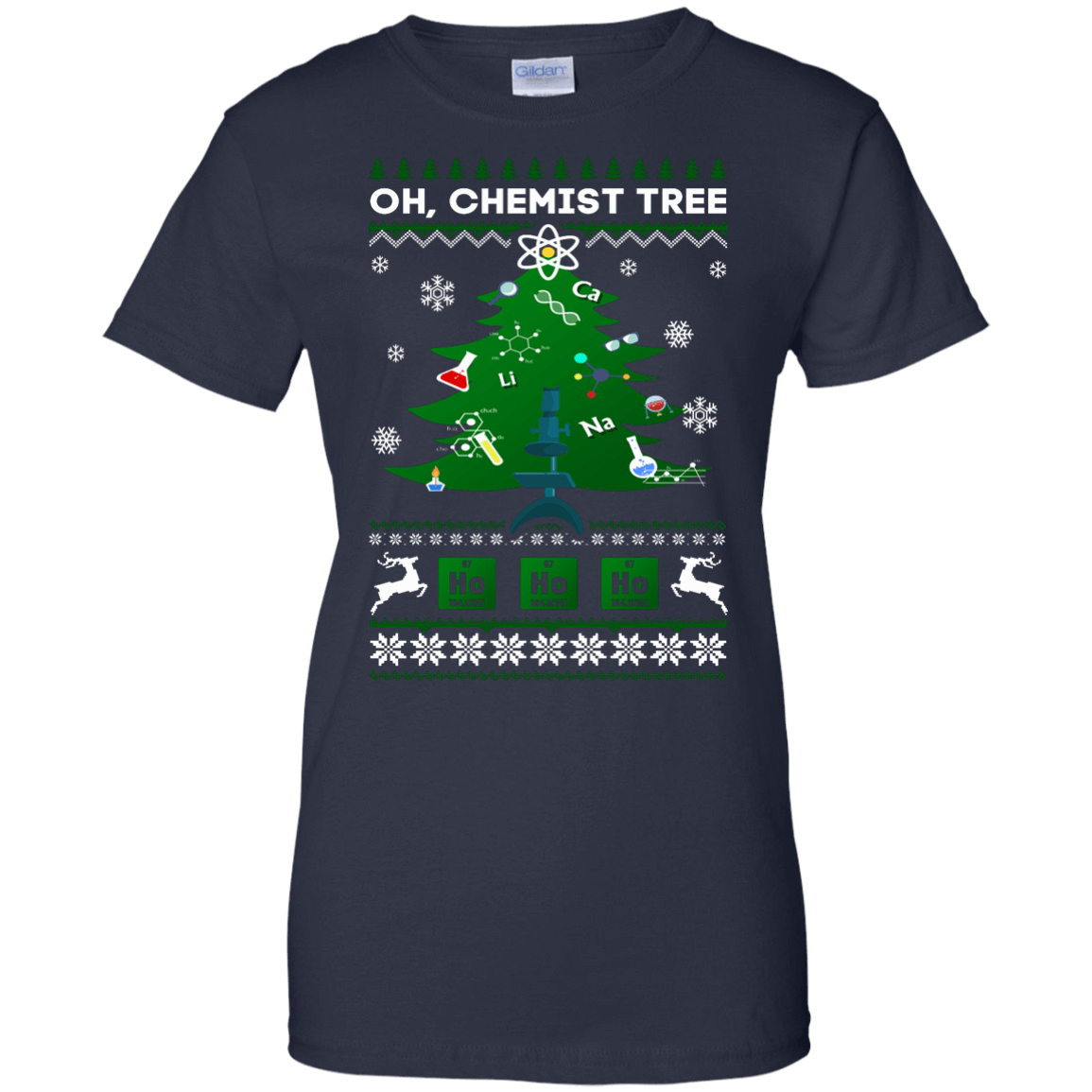 Oh Chemistry Tree Science Christmas Ugly Sweater Gift T-Shirt & Hoodie | Teecentury.com