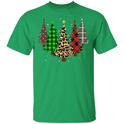 Merry Christmas Tree Leopard Buffalo Plaid Xmas Gifts T-Shirt & Sweatshirt | Teecentury.com