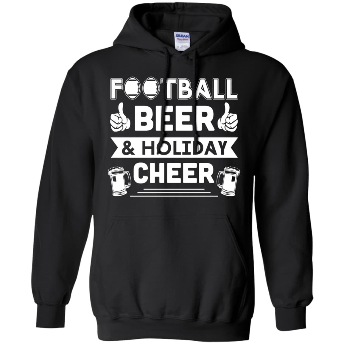 Football Beer Holiday Cheer T-Shirt & Hoodie | Teecentury.com