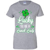 Lucky To Be A Lunch Lady St Patricks Day School Teacher T-Shirt & Hoodie | Teecentury.com