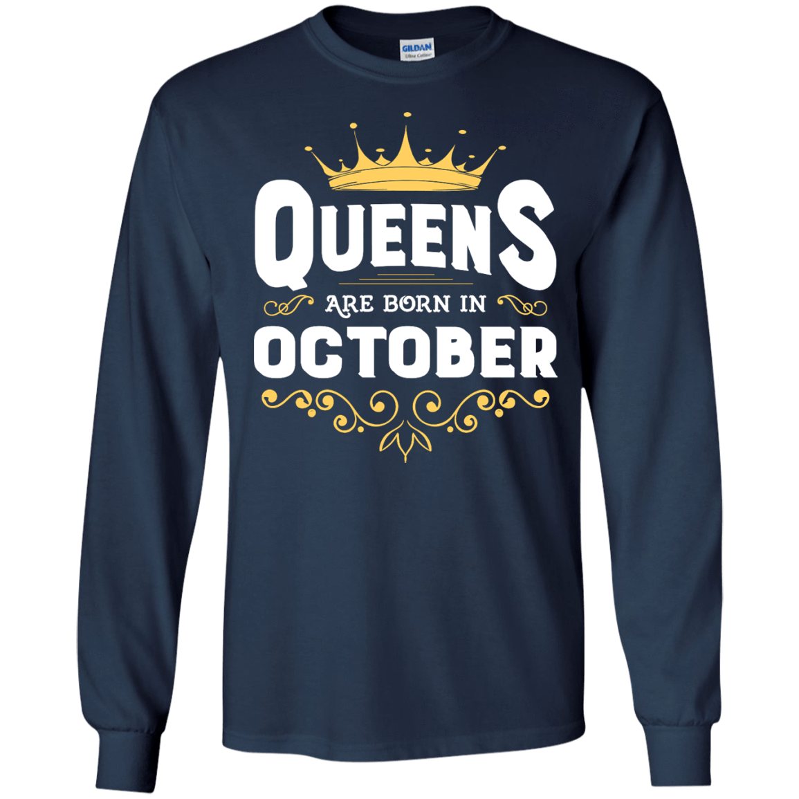 Queens Are Born In October T-Shirt & Hoodie | Teecentury.com