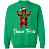 Red Plaid Fiancee Bear Couple Matching Christmas Pajama T-Shirt & Sweatshirt | Teecentury.com