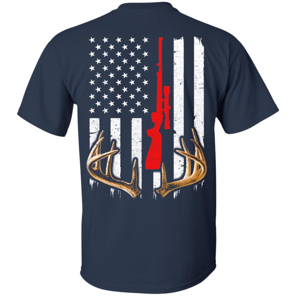 Bow Deer Hunting US Flag Deer Hunter T-Shirt & Hoodie | Teecentury.com