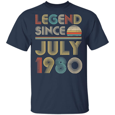 Legend Since July 1980 Vintage 42th Birthday Gifts T-Shirt & Hoodie | Teecentury.com