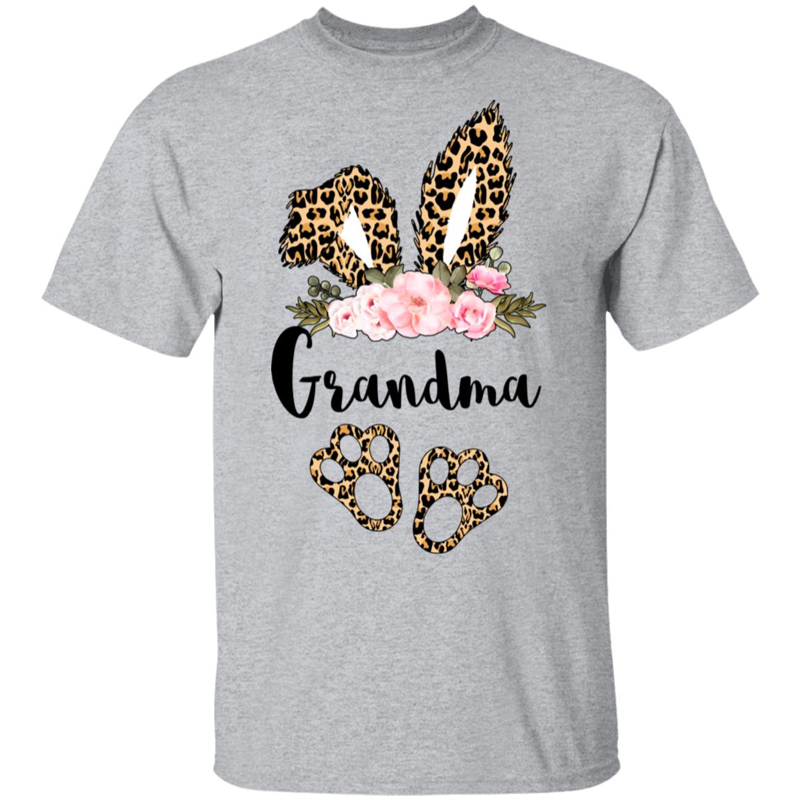 Flower Leopard Bunny Grandma Easter Day Women Gifts T-Shirt & Hoodie | Teecentury.com