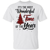 The Most Wonderful Time Of The Year Christmas Buffalo Plaid T-Shirt & Sweatshirt | Teecentury.com