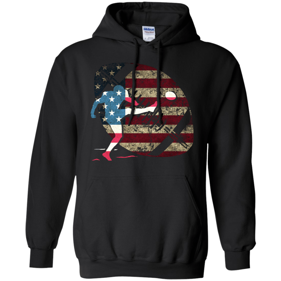 Kicker Football America Flag T-Shirt & Hoodie | Teecentury.com