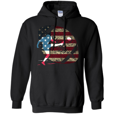 Kicker Football America Flag T-Shirt & Hoodie | Teecentury.com