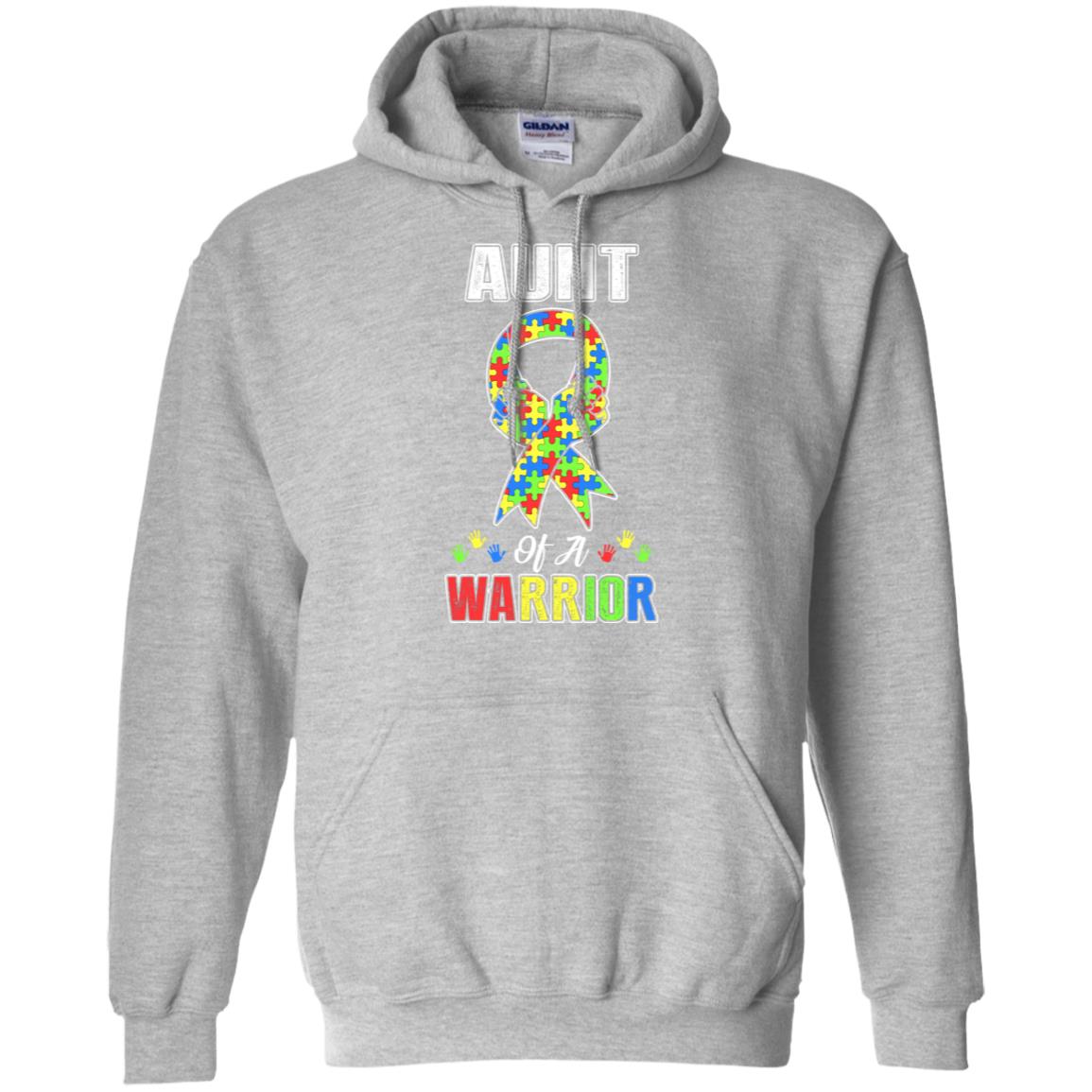 Aunt Of A Warrior Support Autism Awareness Gift T-Shirt & Hoodie | Teecentury.com