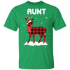 Aunt Deer Red Plaid Christmas Family Matching Pajamas T-Shirt & Sweatshirt | Teecentury.com