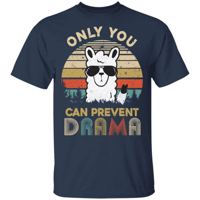 Only You Can Prevent Drama Llama Camping Vintage Funny Gift T-Shirt & Hoodie | Teecentury.com