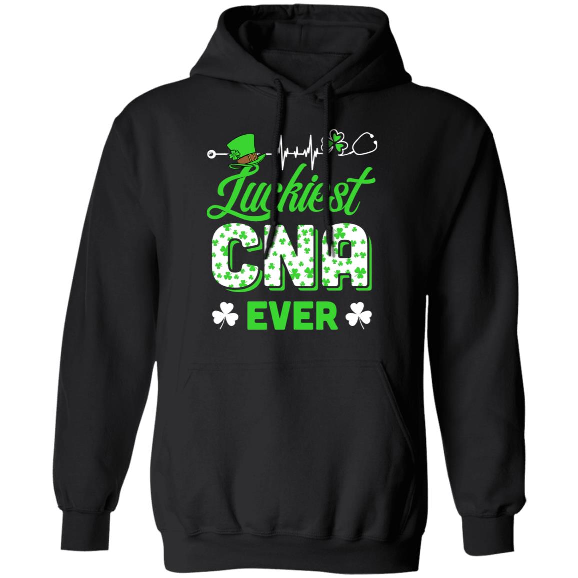 Luckiest CNA Nurse Ever Shamrock Top Hat St Patrick's Day T-Shirt & Hoodie | Teecentury.com