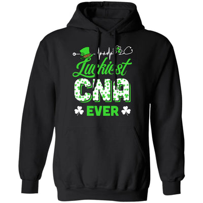 Luckiest CNA Nurse Ever Shamrock Top Hat St Patrick's Day T-Shirt & Hoodie | Teecentury.com