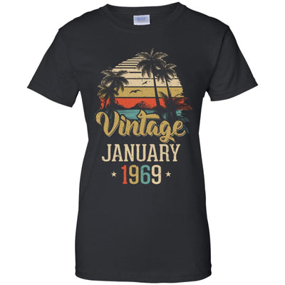 Retro Classic Vintage January 1969 50th Birthday Gift T-Shirt & Hoodie | Teecentury.com