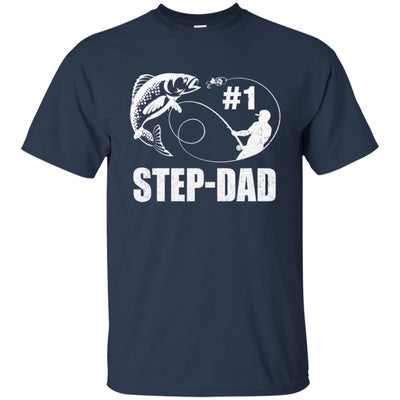 #1 Step-Dad Fishing Fisherman Best Fathers Day Gift T-Shirt & Hoodie | Teecentury.com