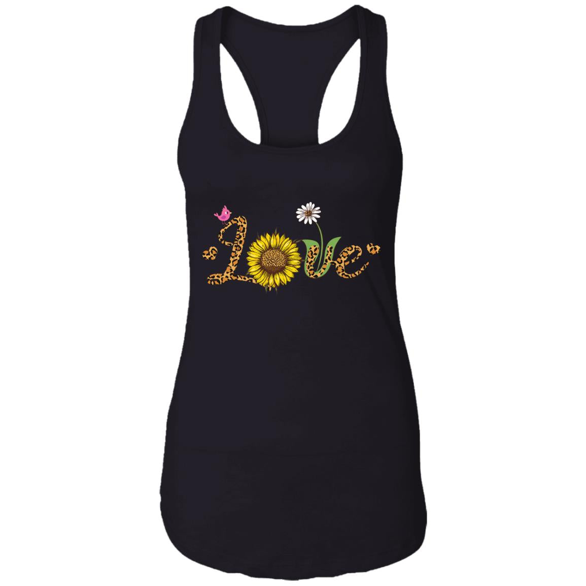 Love Sunflower Leopard Daisy Flower Bird Women Tee T-Shirt & Tank Top | Teecentury.com
