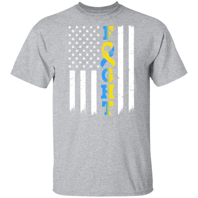 Down Syndrome Awareness American Flag Distressed T-Shirt & Hoodie | Teecentury.com
