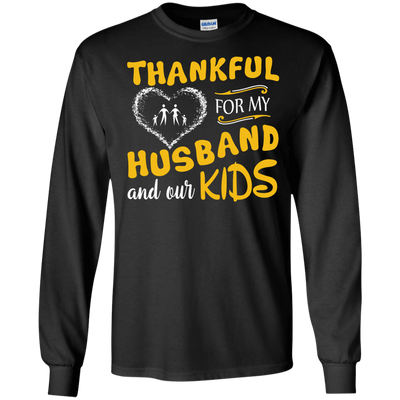 Thankful For My Husband And Our Kids T-Shirt & Hoodie | Teecentury.com