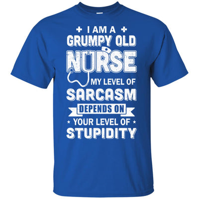 I'm A Grumpy Nurse My Level Of Sarcasm T-Shirt & Hoodie | Teecentury.com