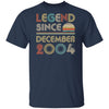 Legend Since December 2004 Vintage 18th Birthday Gifts T-Shirt & Hoodie | Teecentury.com