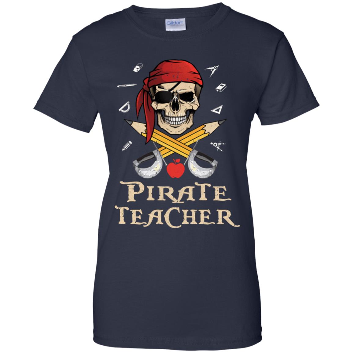 Funny Pirate Teacher Halloween Skull Adult Gift T-Shirt & Hoodie | Teecentury.com
