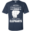 Never Underestimate Woman Loves Elephant T-Shirt & Hoodie | Teecentury.com