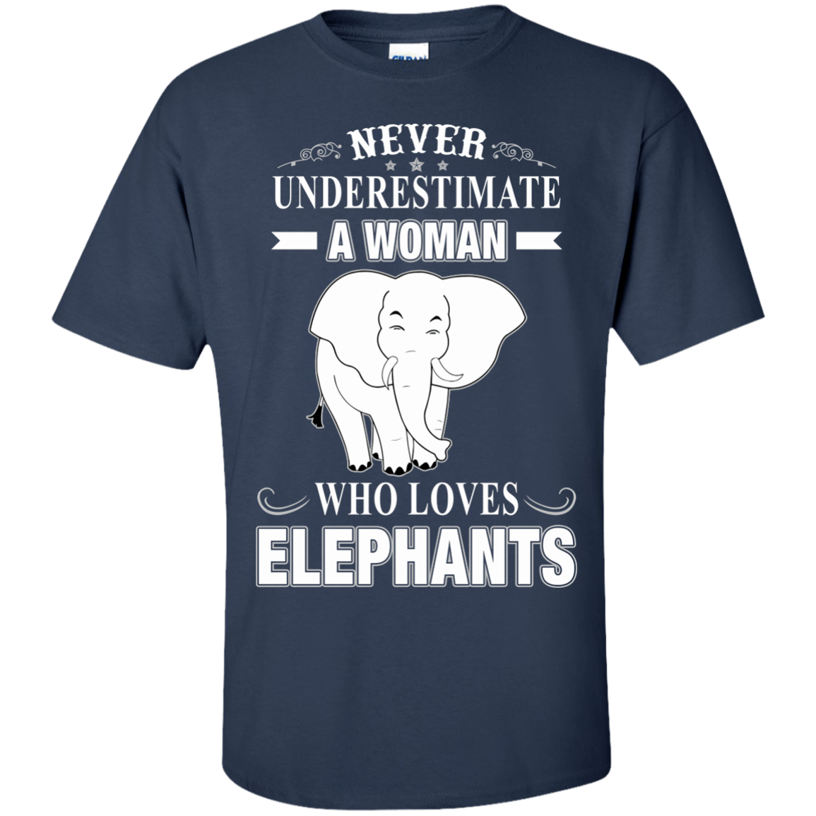 Never Underestimate Woman Loves Elephant T-Shirt & Hoodie | Teecentury.com