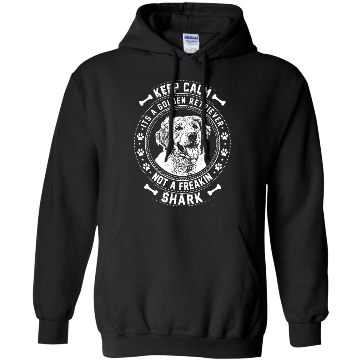 Keep Calm It's A Golden Retriever Not A Freaking Shark T-Shirt & Hoodie | Teecentury.com