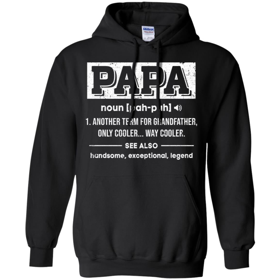 Papa Gifts Grandpa Definition Fathers Day T-Shirt & Hoodie | Teecentury.com