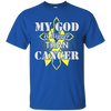 My God Is Bigger Than Cancer Yellow Awareness Ribbon T-Shirt & Hoodie | Teecentury.com