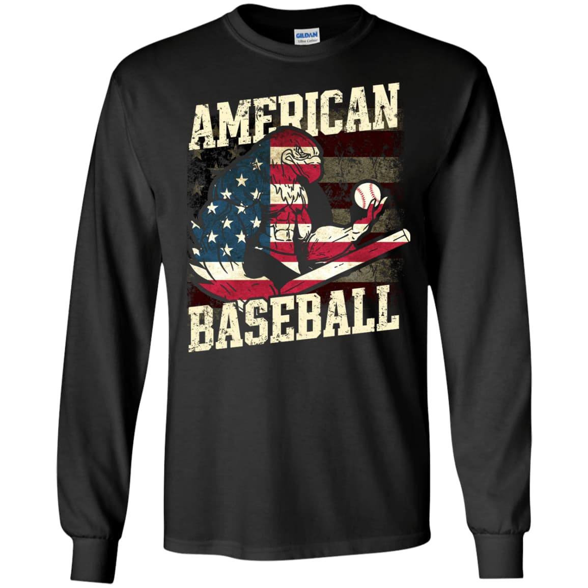 Badass Eagle American Baseball T-Shirt & Hoodie | Teecentury.com