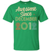 Awesome Since December 2012 Vintage 10th Birthday Gifts Youth Youth Shirt | Teecentury.com